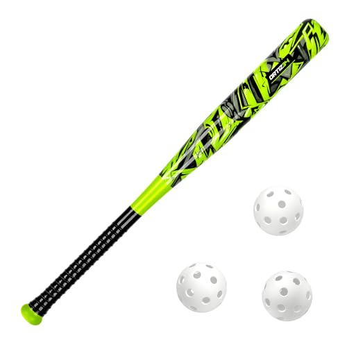 Ortiz34 Bat & Ball Set - Graffiti Plastic Bat & Ball Homerun Set- David Ortiz Backyard Baseball Set for Youth, Kids, Teenagers, Adults (Bat & Ball Set, Blue)