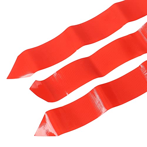 Football Belt Flags Tag 1 Belt with 3 Flags for Youth Competition Games Practices Training Red