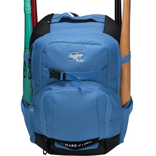 Rawlings | The Journey Player's Backpack Equipment Bag | Baseball/Softball | Multiple Colors - color: Columbia Blue