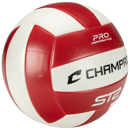 Champro ST2 Indoor/Outdoor Volleyball - color: Scarlet