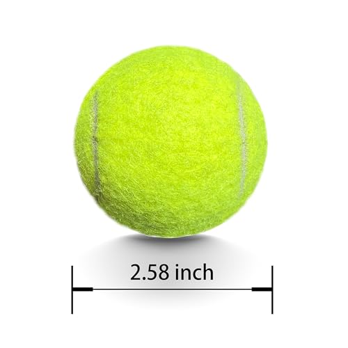 Tennis Balls, 6 Pack Advanced Training & Practice Tennis Balls for Beginners, High Visibility Pet Dog Playing Balls - color: Yellow