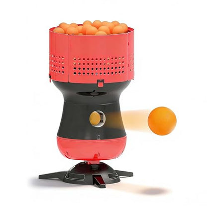 Portable Table Tennis Robot, Automatic Ping Pong Launcher for Solo Practice – Adjustable Speed Up to 15m/s & 30 Balls/Min, Beginner Training Machine