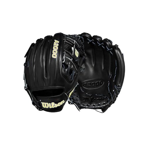 Wilson 2024 Classics Series A2000 Baseball Gloves - color: Black/Yellow, size: Infield - 11.75"