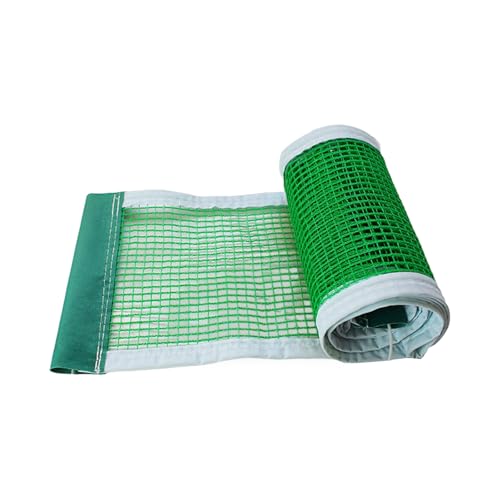 Portable Table Tennis Net Adjustable Height Outdoor Indoor Folding Design Quick Setup Rugged Weather-Resistant Durability Table Tennis Net - color: Green Four Pack Edge