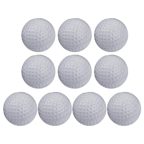 10 Pack Golf Practice Ball Elastic Foams Soft Golfs Training Exercise for Swing in/Outdoor Flight Ball