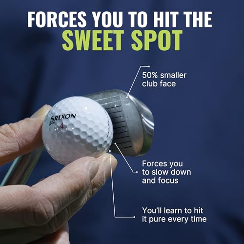 PureGrip™ Golf Training Aid Club – Right-Handed Swing Trainer with Small Club Head and Molded Grip for Consistency and Accuracy – Improve Muscle Memory, Grip Position, and Swing Tempo