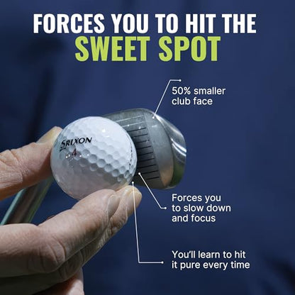 PureGrip™ Golf Training Aid Club – Right-Handed Swing Trainer with Small Club Head and Molded Grip for Consistency and Accuracy – Improve Muscle Memory, Grip Position, and Swing Tempo