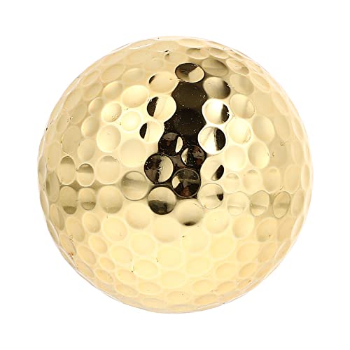 VICASKY Gold Golf Balls 2-Layer Training Aid for Putting Practice Sturdy Golf Training Tool for Indoor and Outdoor Use