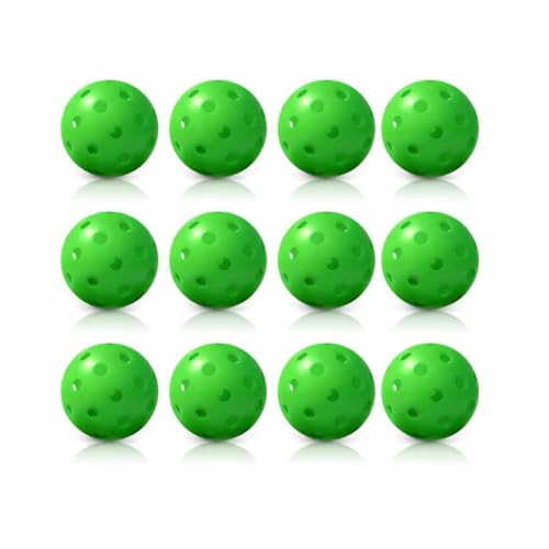 Honeycomb Pickle Balls Outdoor 40 Holes - Durable High Hard Fast Bounce USAPA Approved - True Flight Tournament Pickle Ball - 6Pack - Accessories for Sports&Entertainment Play