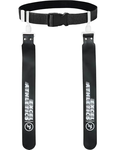 Flag Football Set, Adjustable Flag Football Belts for Youth, Kids & Adults with 1 Belt & 2 Flags (White)
