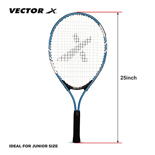 Vector X VXT-520 Strung Tennis Racquet/Rackets (25-inch, 3/4 Cover)
