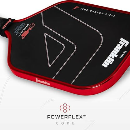 Franklin Sports PRO Pickleball Paddles – C45 Carbon Fiber Series - Official USAP + UPA Approved – Pro Player Design - color: Dynasty |Electric Red, size: 16 mm
