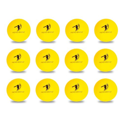 Baseball & Softball Swing Trainer and 12 Durable Foam Balls, Boost Your Bat Speed by Up to 20+ MPH, Unlock Swing Speed Increases. Great Gift for Baseball and Softball - color: Black, size: Aero Bat Standard+12 Soft Training Balls