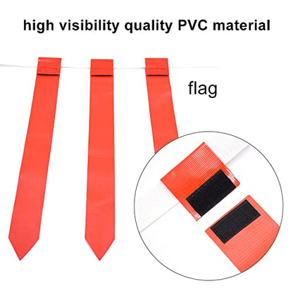 Flag Football Set - 14 Durable Belts with 42 Flags, Bonus 4 Cones and 1 Drawstring Bag (21 Red and 21 Blue) for Youth & Adults
