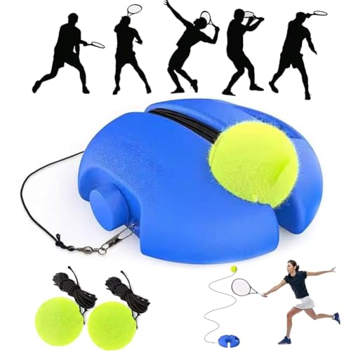 Tennis Trainer - Tennis Ball Training Baseboard,2027 New Tennis Practice Rebounder with String Balls,Portable Tennisball on String for Practice,Multifunctional Tennis Solo PracticeSet for Beginners