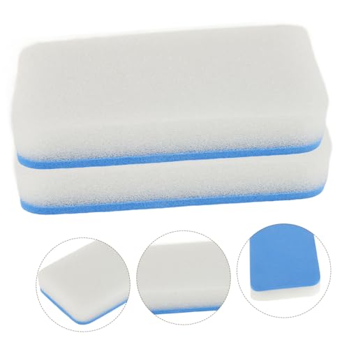 2pcs Table Tennis Bat Cleaner Racket Cleaning Sponge Brush White Sponge Dusting Paddle Supplies