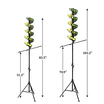 Tennis Ball Dropping Machine Tennis Ball Feeder Tennis Machine Lightweight Tennis Serving Machine 33 Balls