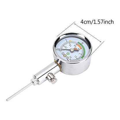 Ball Pressure Gauge, Basketball Air Guage, Stainless Steel Accurate Air Pressure Gauge for Football Soccer Basketball Volleyball and Other Balls