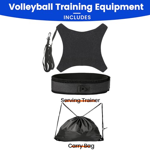 Davllin Volleyball Training Equipment Aid,Premium Volleyball Rebounder Trainer Kit,Solo Practice Trainer for Serving Setting Spiking and Arm Swing,Volleyball Gifts for Teen Girls & Boys - style: 4-in-1 Basic