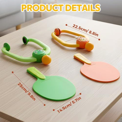 Door Plunking Game, 2026 New Hanging Table Tennis Trainer Portable Set, Adjustable Ping Pong Doorway Game for Kids with Racket and Balls
