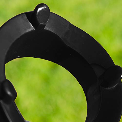 FORZA Football Placekicker Kicking Tee – Placekicker’s Aim & Accuracy Training Tool Football/Rugby | Black Plastic Football Kicking Tee | Football Kicker Training Equipment