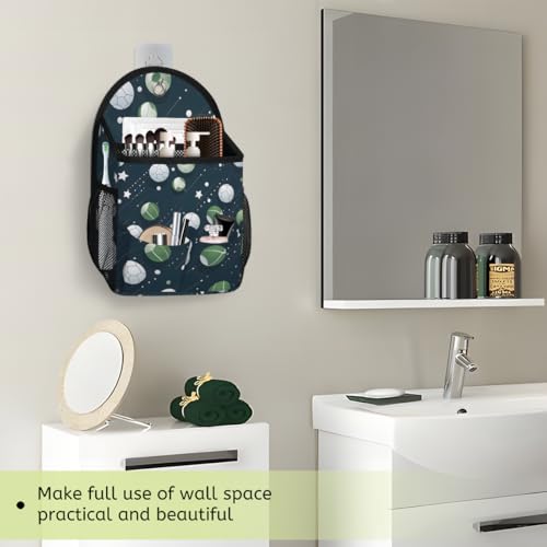 QsirBC Soccer Tennis Fusion 1 Pack Wall Hanging Organizer Bag, Waterproof Polyester Storage Bag with Multiple Pockets, Collapsible Hanging Shelves for Home, Kitchen, Closet Organization