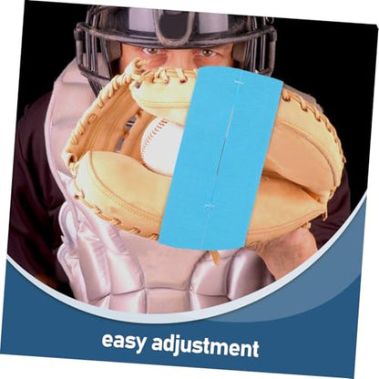 Baseball Glove Wrap Band Elastic Softball and Baseball Glove Strap for Secure Fit Ventilated Design - color: Sky-blue