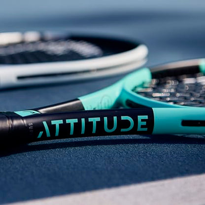 HEAD MX Attitude Supreme Tennis Racquet - Pre-Strung Adult Tennis Racket, Graphite Composite, Lightweight Power & Control, 16x19 String Pattern, 4 3/8 Grip