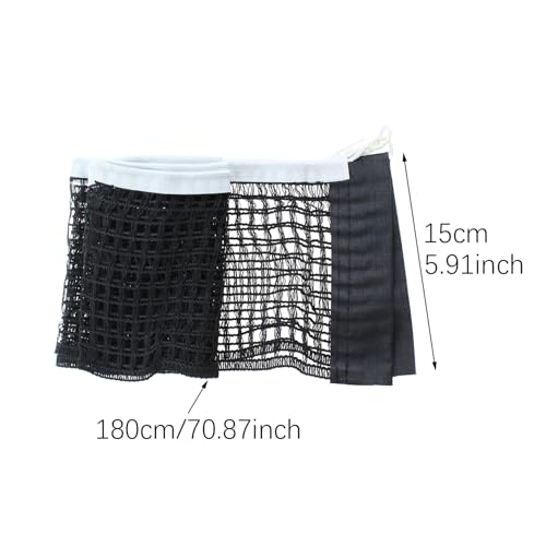RLECS 2PCS Ping Pong Rack Net Replacement Parts Compatible with Standard 60 Inch Table Tennis Table