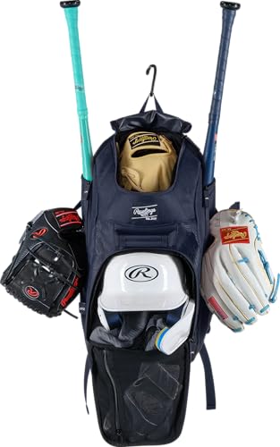 Rawlings | FRANCHISE 2.0 Player's Backpack | Baseball/Softball | Rec/Travel | Multiple Styles | Baseball/Softball - color: NAVY