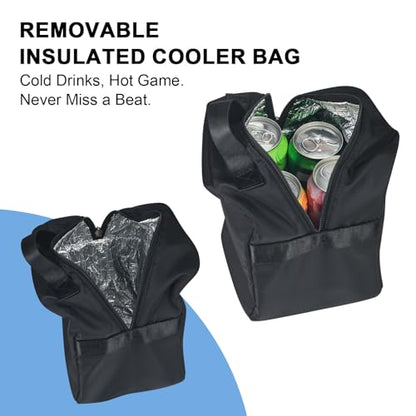 LAKE OF FIRE Pickleball Tote Bag for Women Men with Adjustable Shoulder Strap Fence Hook Crossbody Handbag Shoulder Bag Pickleball Gift Stylish Sport Tote - color: Black, style: 2pcs Set