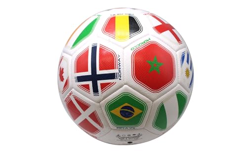2026 World Flag Country World Flag Training Outdoor Soccer Ball – Size 5 – A Grade Durable