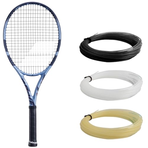 Babolat Pure Drive 11th Gen Tennis Racquet Strung with 16g Syn Gut at Mid-Range Tension