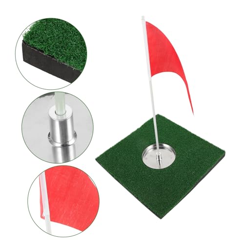 LIOOBO Thickened Putting Cup Hole Golf Training Aid Cups Flags Portable Golf Ball Training Aid for Indoor Practice