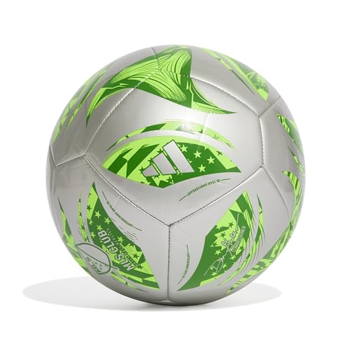 adidas Unisex MLS Soccer Ball - color: Silver Metallic/Green, size: 3