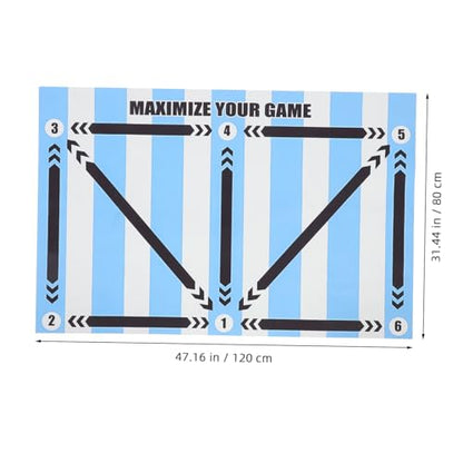 Totority Soccer Training Mat Skid Footstep Training Pad for Indoor Agility Drills for Enhanced Skills and Control Soccer Practice