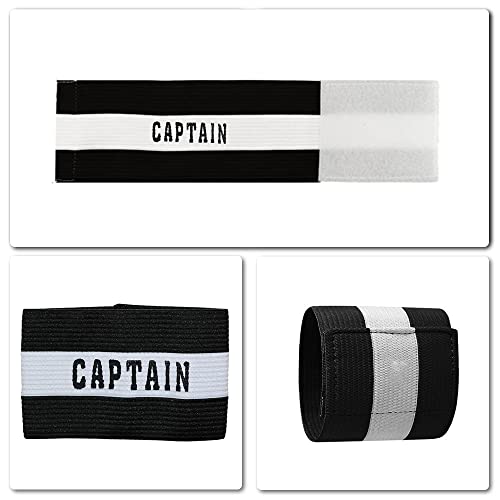 2 Pcs Captain Arm Bands for Soccer Training Unisex-Youth Captains Arm Band Adjustable Captain Armband for Football for Youth and Adult