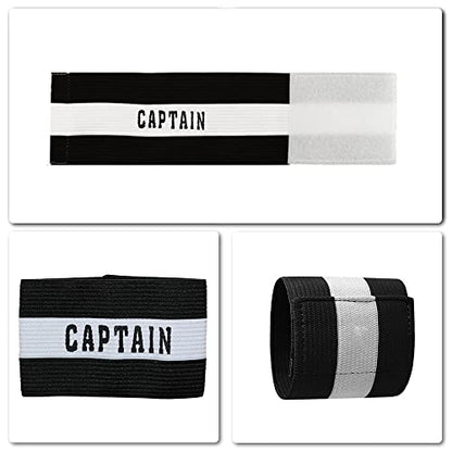 2 Pcs Captain Arm Bands for Soccer Training Unisex-Youth Captains Arm Band Adjustable Captain Armband for Football for Youth and Adult