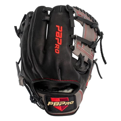 PBPRO Travel 10.5” Infield Baseball Training Glove – I Web Infield Travel Trainer for Baseball