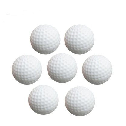 White Hollow Practice Golf Balls Plastic 12Pcs,42mm Plastic Golf Training Balls Airflow Limited Flight Golf Balls for Swing Practice Driving Range Home Backyard Use