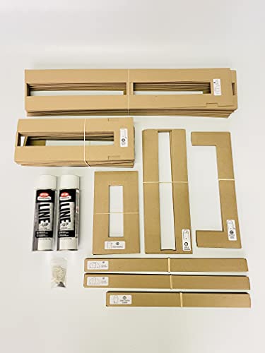 Ronan Sports | Made in USA | Basketball Court Marking Kit | Key, Free Throw & 3 Point Lines | Reusable Cardboard Stencil | (3) 9" Plastic Cones | Basketball is Life Stencil | Paint Options Available