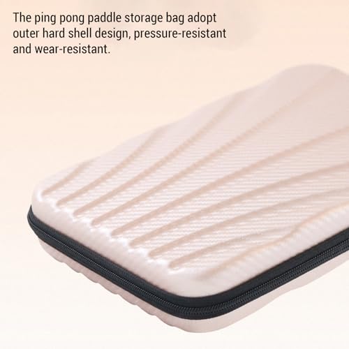 HUIOP Pong Paddles Hard Case Table Tennis Racket Bag Table Tennis Bat Cover