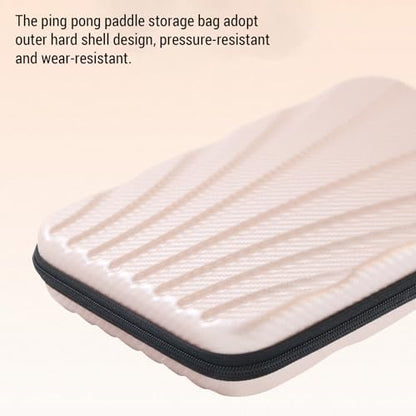 HUIOP Pong Paddles Hard Case Table Tennis Racket Bag Table Tennis Bat Cover