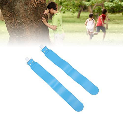 Adjustable Flag Football Set, 5 PCS PP Flag Football Belts with 2 Flags Each, Durable Youth and Adult Training Equipment for Beach Games Pickup Play (Blue)