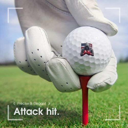 U.S. Flag Boxing Funny Practice Golf Balls Limited Flight Training Ball for Backyard Indoor Outdoor