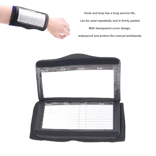 Football Wristband, Nylon Football Play Wristbands Training Assistant Soccer Wrist Board Wristband Transparent Cover Teaching Board Training Equipment for Youth Adult