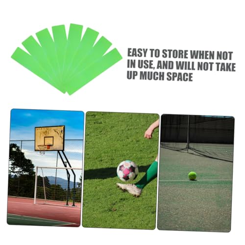 Sosoport 6Pcs Marker Kit Durable Court Line Markers for Tennis Soccer and More Weatherproof Boundary Markers for Outdoor Training and Sports Activities