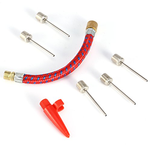 7PCS Pump Needle Inflator Adapter Kit, Inflating Adapter Kit, Inflate Pump Needle for Football Basketball Bike Tyre