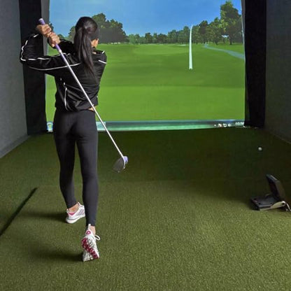 The Original Country Club Elite® by Real Feel Golf Mats® 5' X 8' Simulator Size Golf Mat | Heavy Duty Commercial Practice Mat | Accepts A Real Tee | Swing Down and Through | Indoor/Outdoor
