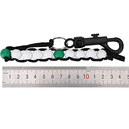 Seacloud 4Pcs Golf Beads Score Counter Stroke Count with Clip Keeper Putting Score Counters Hook to Belt Bag